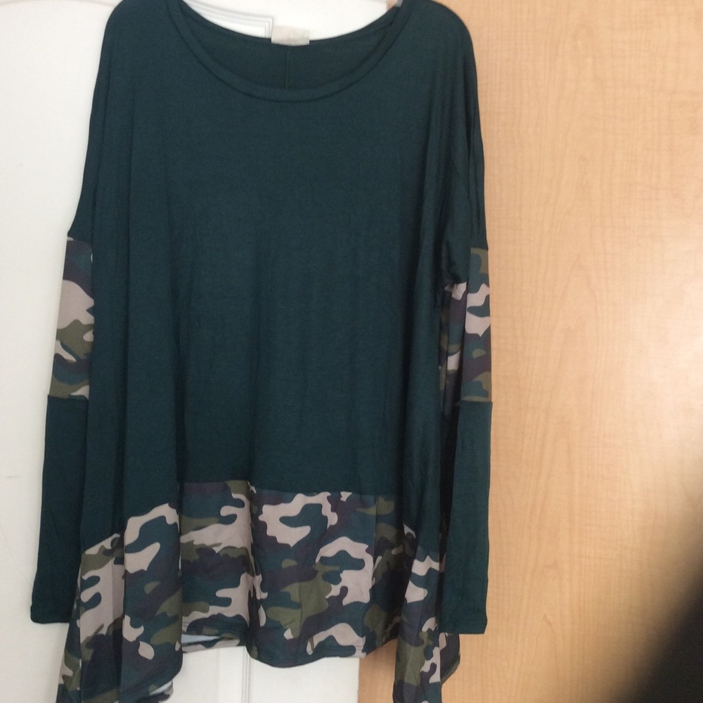 Brand new Hunter green top